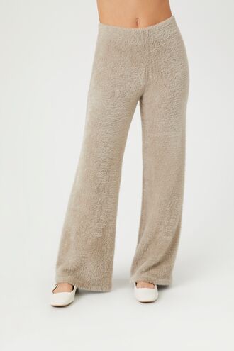 Sweater-Knit Flare Pants