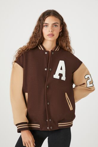 Varsity-Striped Letterman Jacket