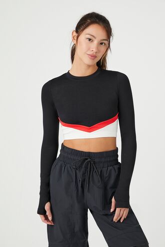 Active Seamless Thumbhole Crop Top