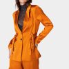 TAILORED SATIN D RING BLAZER