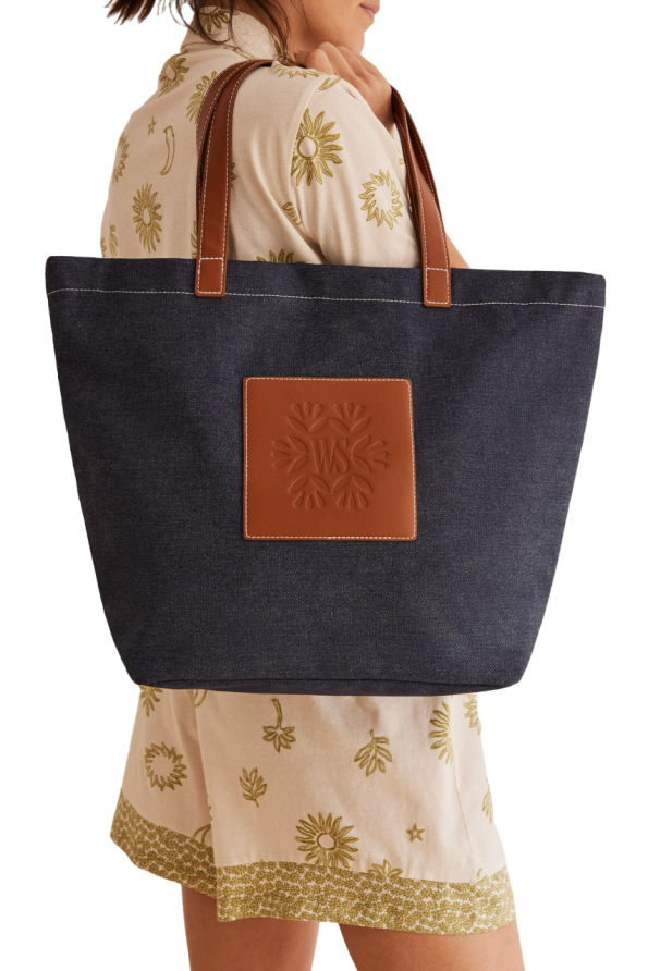 Denim tote bag