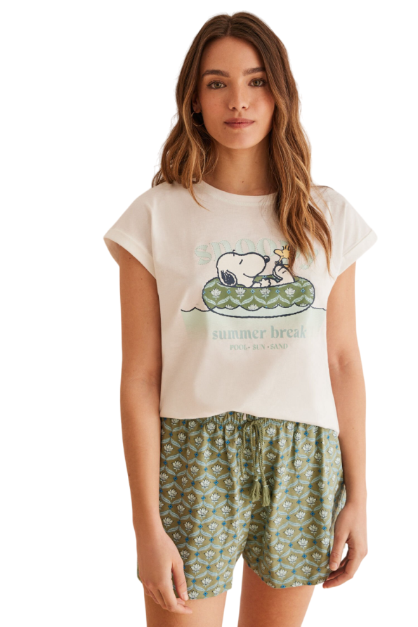 cotton shorts Snoopy pajamas
