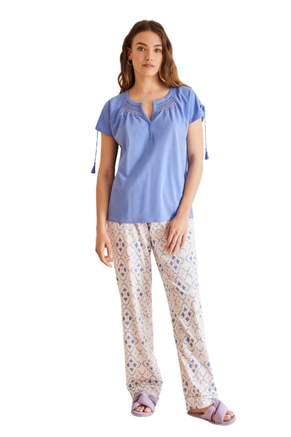 allover rhombus pajamas