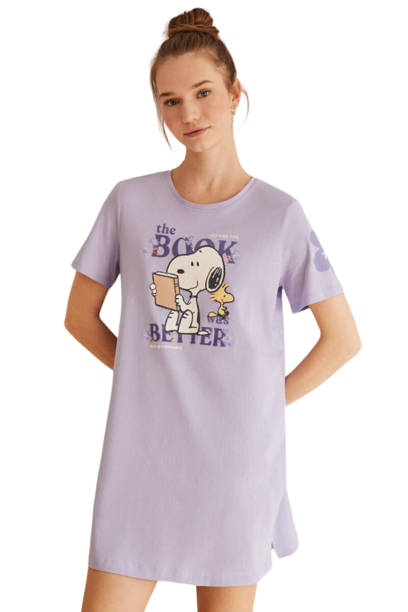 Cotton Snoopy nightgown