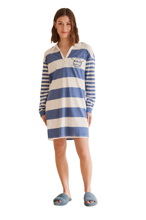 Mickey Mouse striped nightgown