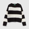SWEATER WITH TWO-TONE STRIPES