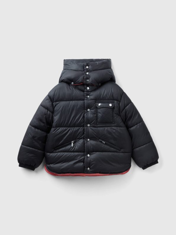 PADDED JACKET WITH REMOVABLE HOOD