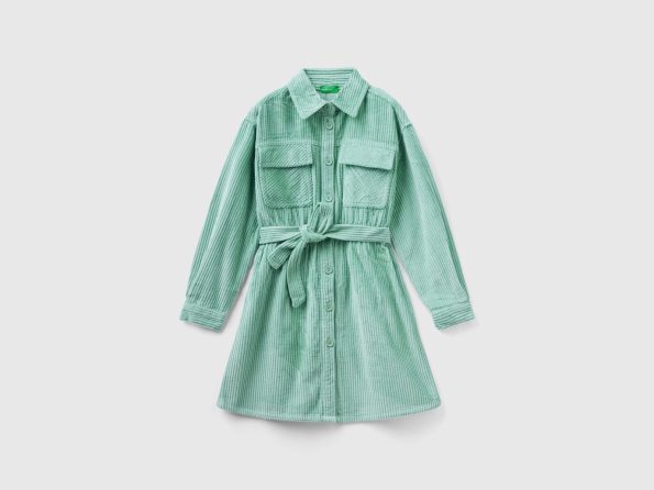 CORDUROY SHIRT DRESS