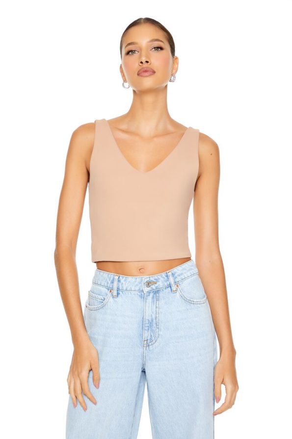 Contour Sculpt Cropped Tank Top