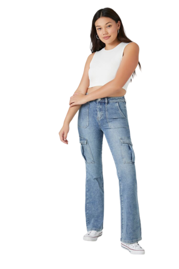 Cargo Flare Jeans