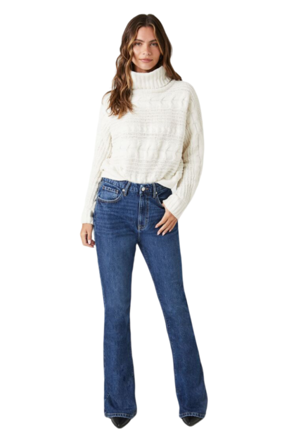 Mid-Rise Flare Jeans