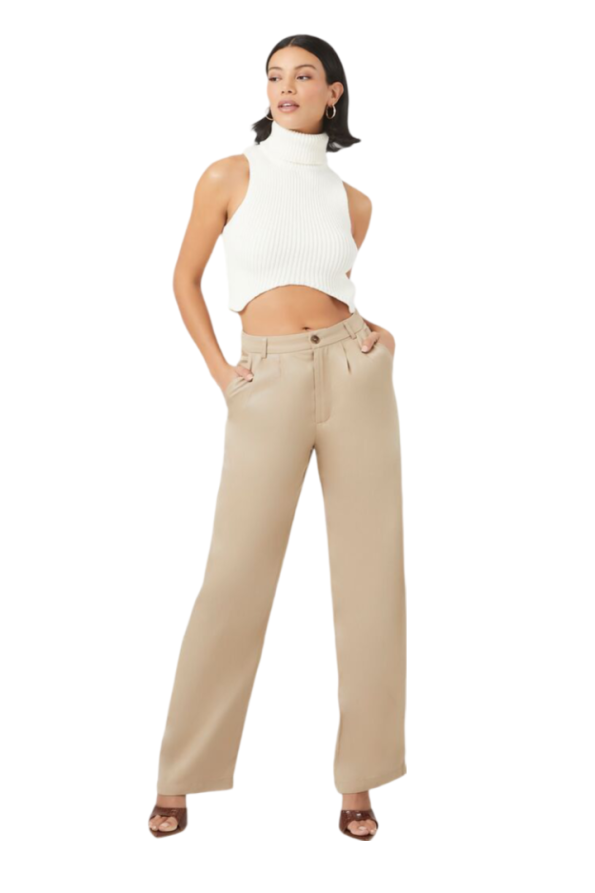 Straight-Leg Trouser Pants