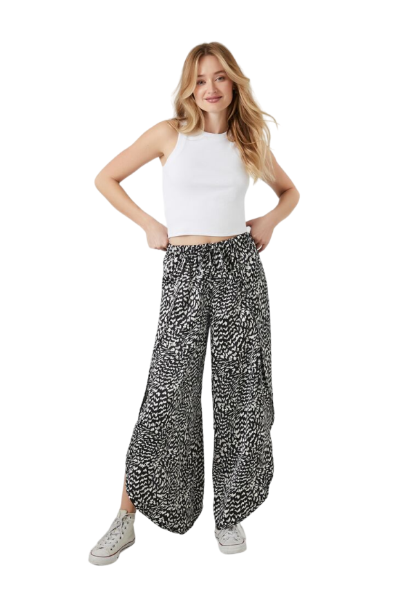 Abstract Print Palazzo Pants