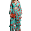 Trousers with frills