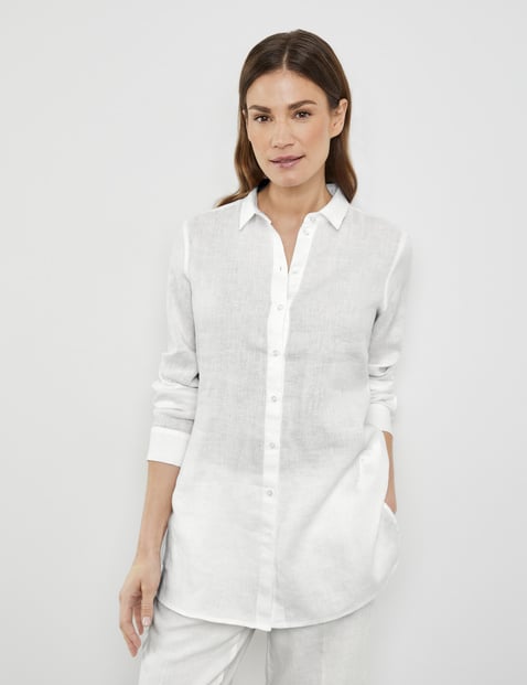 Long linen blouse shirt