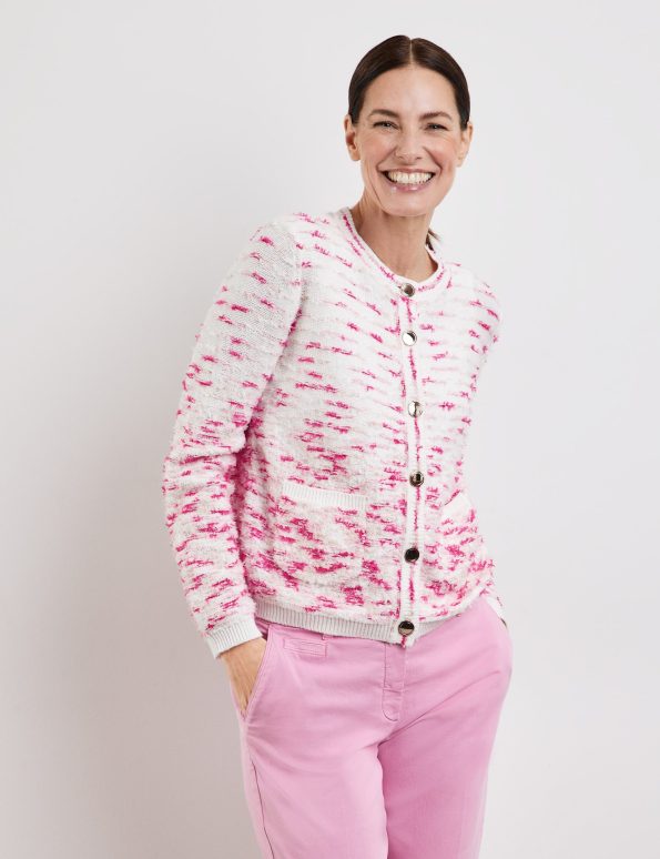 Cardigan with fringing