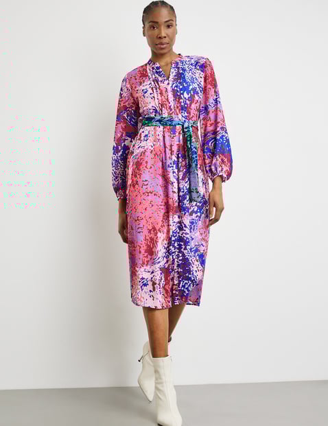 Semi-sheer midi dress