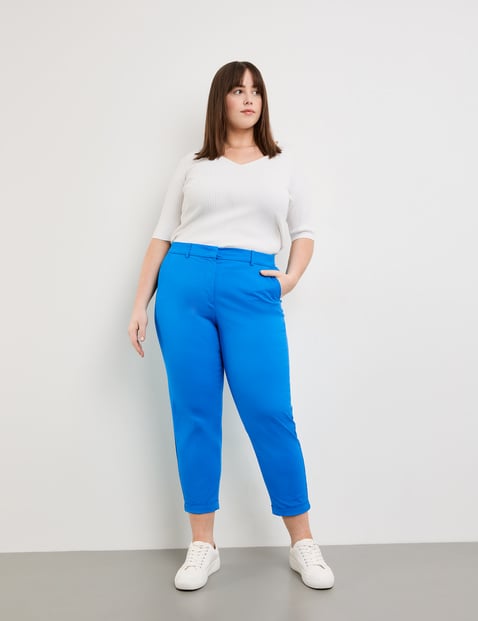 Greta cotton chinos that stretch for comfort