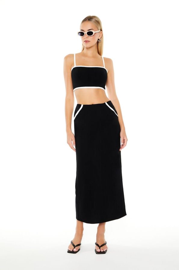 Cropped Cami & Maxi Skirt Set