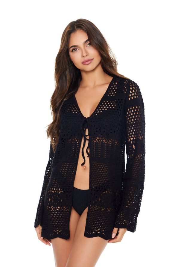 Crochet Swim Cover-Up Kimono