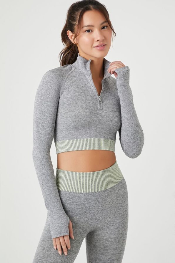 Active Seamless Thumbhole Crop Top