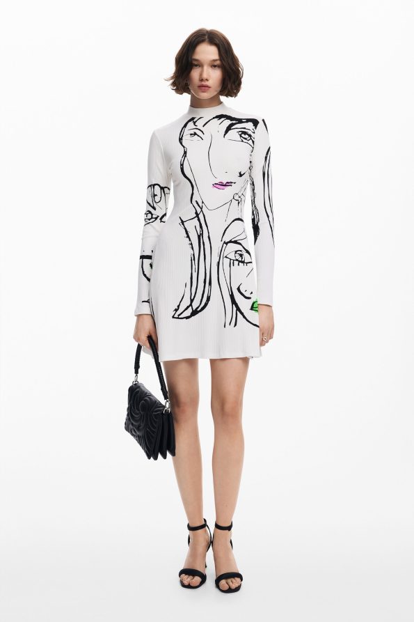 Face print dress