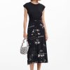 Midi dress with text