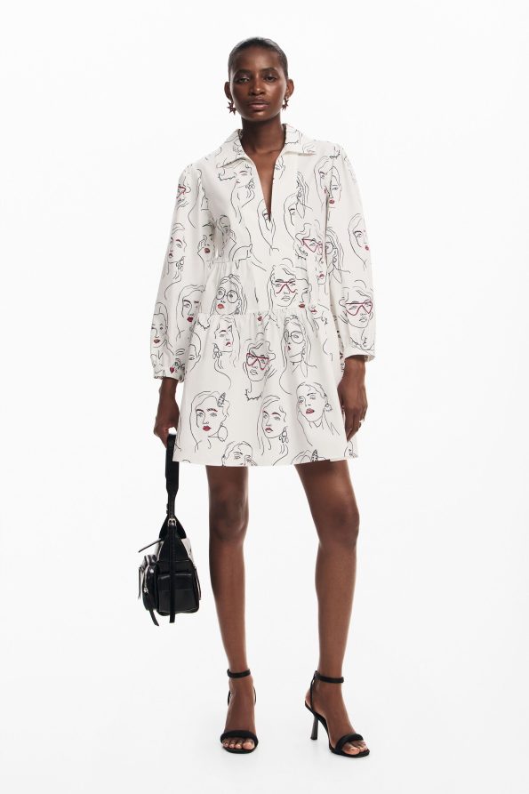 Faces dress