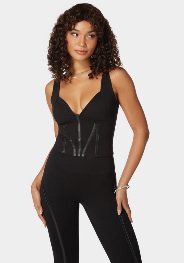 Pdr Combo Vegan Leather Corset