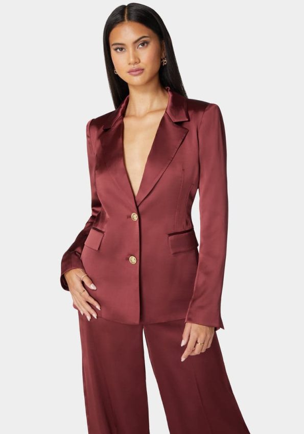 Tailored Satin Blazer