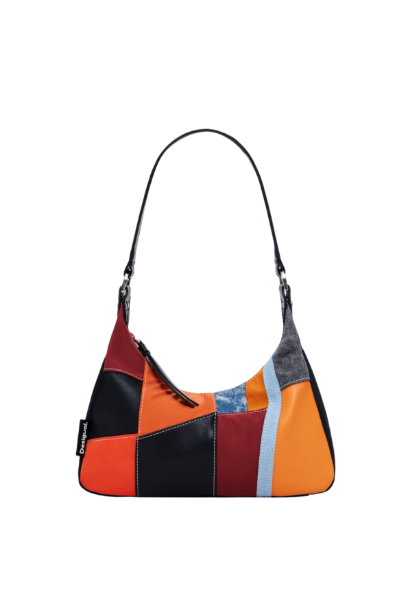 Textured Patch Shoulder Bag