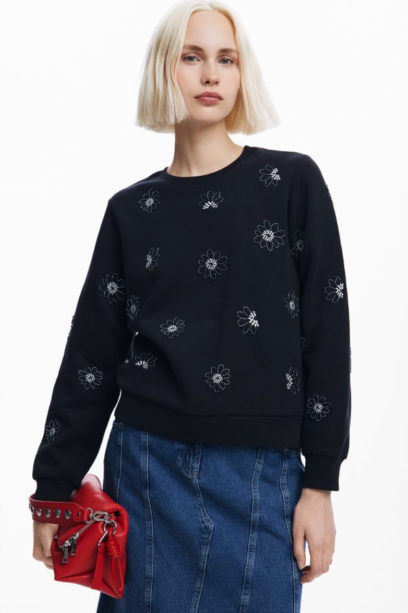 Floral Jewel Sweatshirt