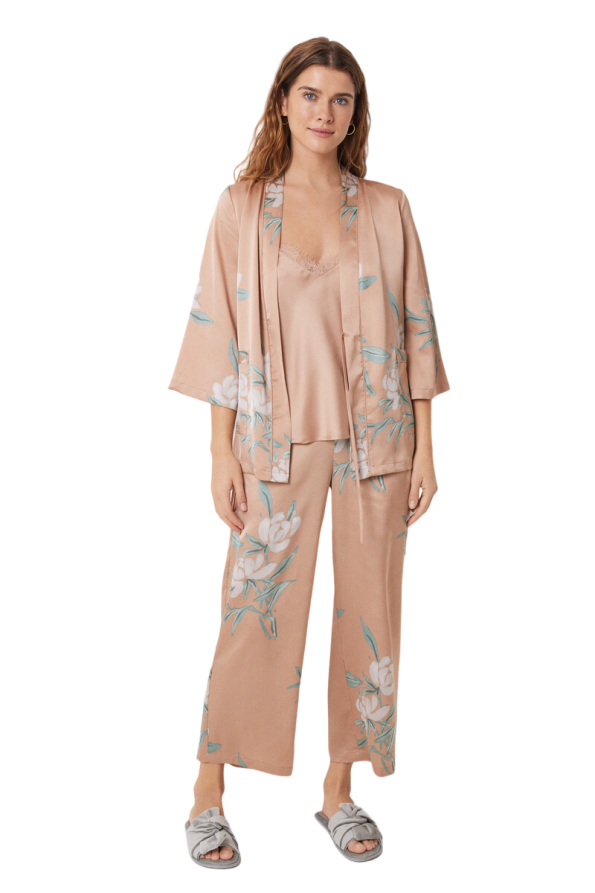 3-Piece Nude Pajama Set