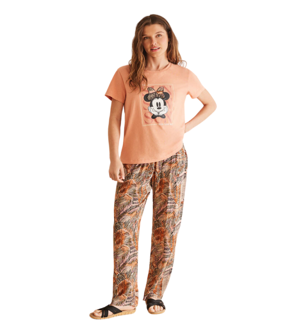 Printed Long Pants Pajamas Set