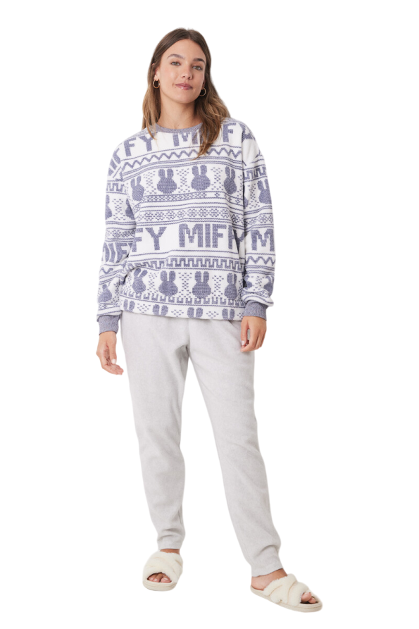 Miffy Long Fleece Pajamas