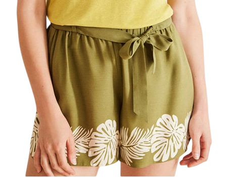 Leaf Printed Shorts