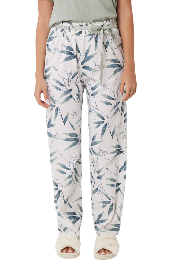 Leaf Print Pajamas Pants