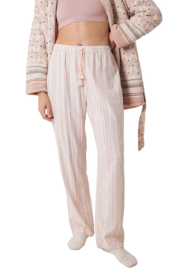 Striped Print Long Pajamas Pants