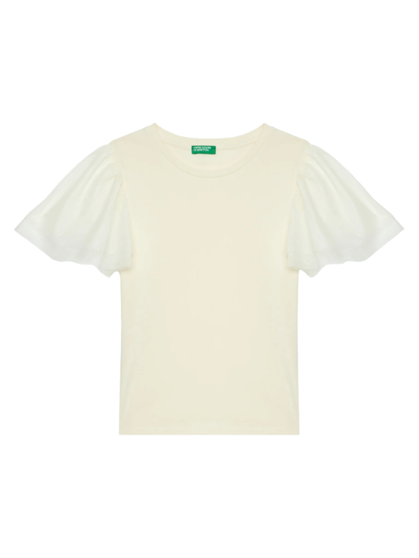 Ruffle Sleeve T-shirt