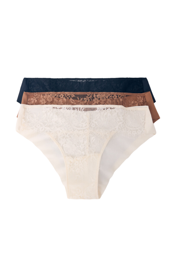 3-Pieces Wide Brazilian Panties