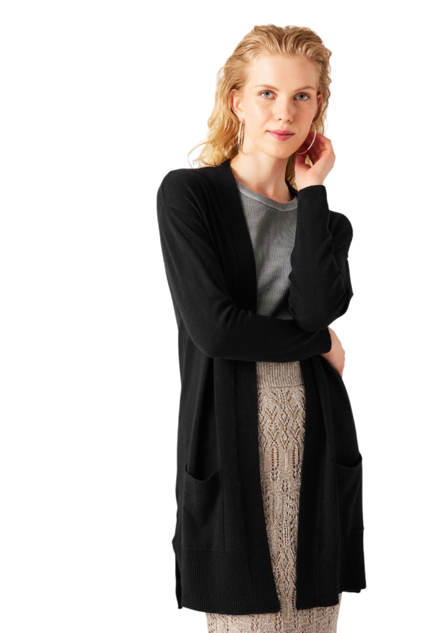 Long lightweight knit cardigan