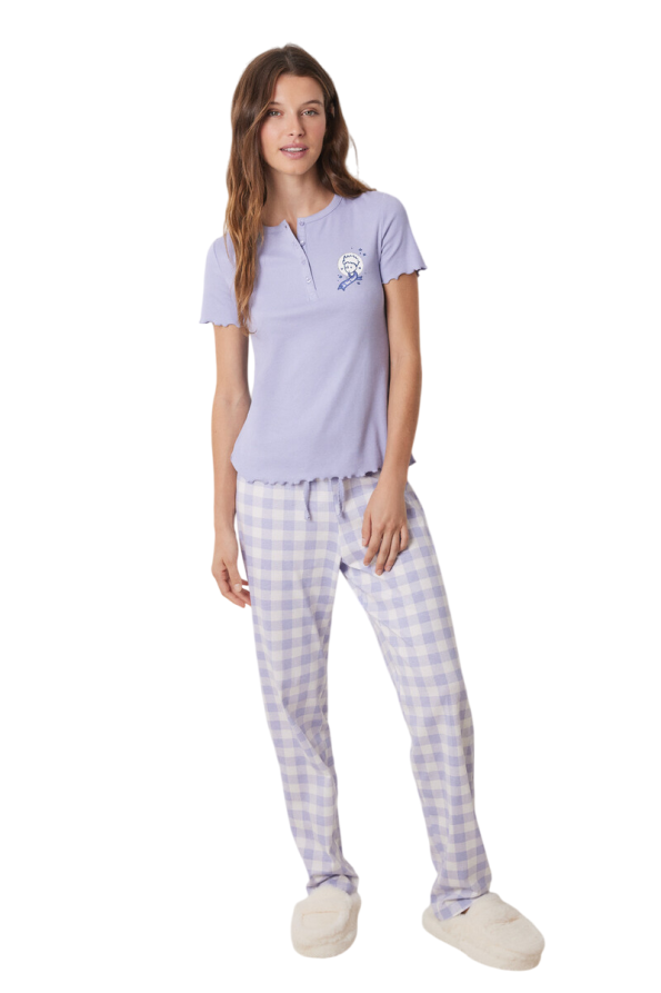 Short-Sleeved Pajamas Set