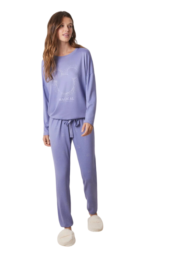 Supersoft Mickey Long Pajamas Set