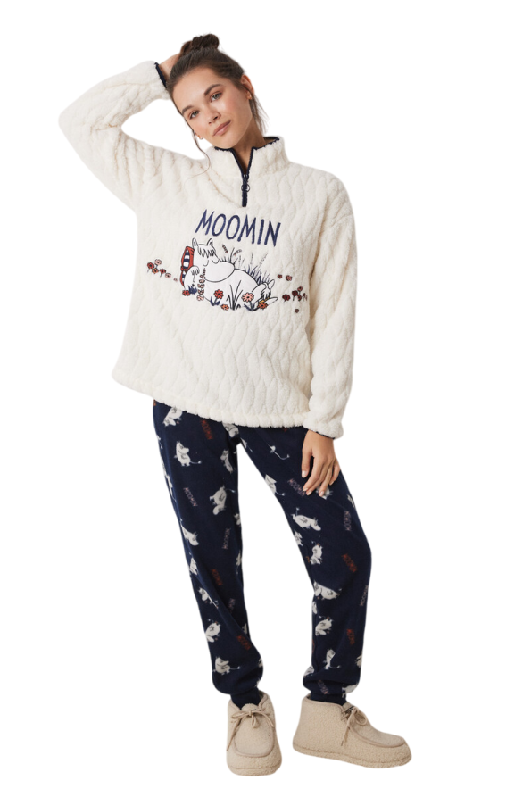 Moomin Fleece Long Pajamas Set