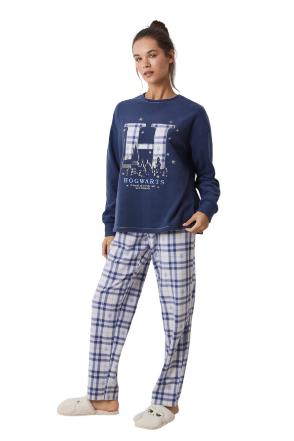 Harry Potter Plaid Fleece Pajamas Set