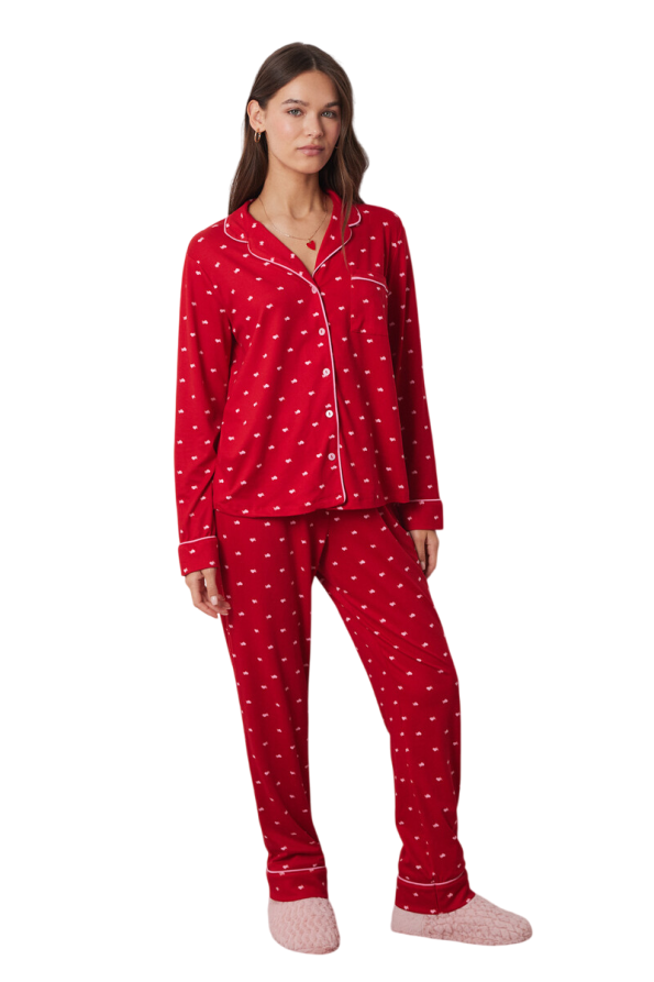 Blonde Neighbor'S Shirt Pajamas Set