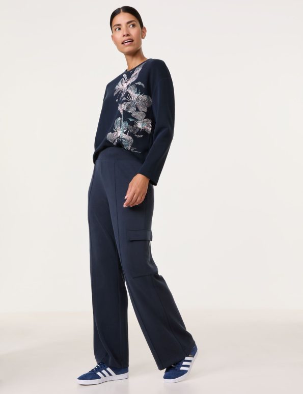 Sand-Washed Pull-On Trousers