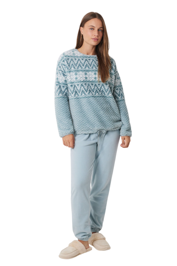 Jacquard Effect Pajamas Set