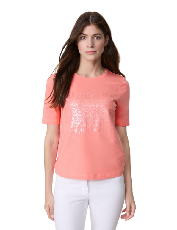 Embroidery Sequin T-Shirt