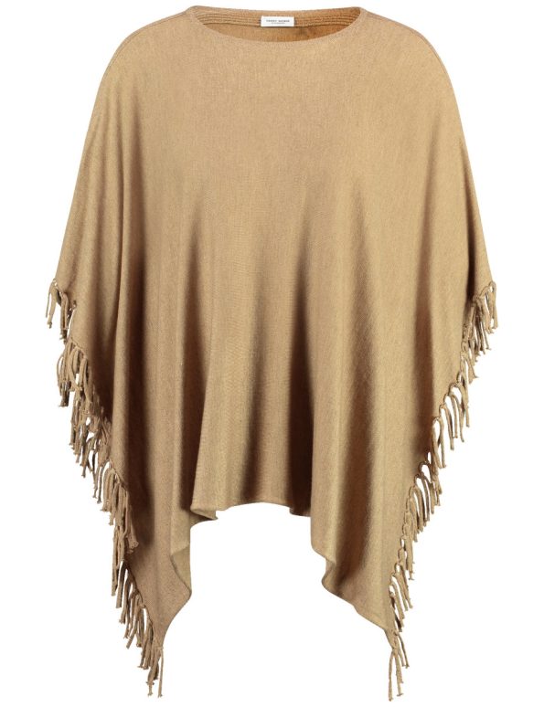 Fringed Knit Cape